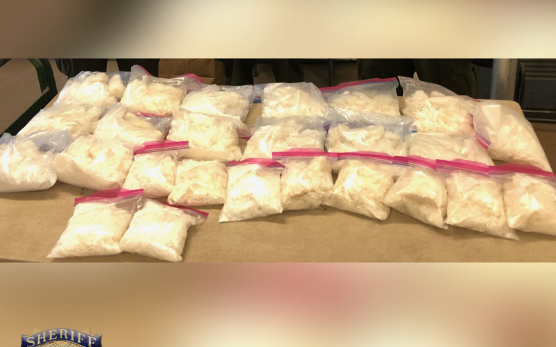 Traffic stop yields 40 pounds of meth