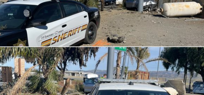 Three arrested after chase up to 130 m.p.h.