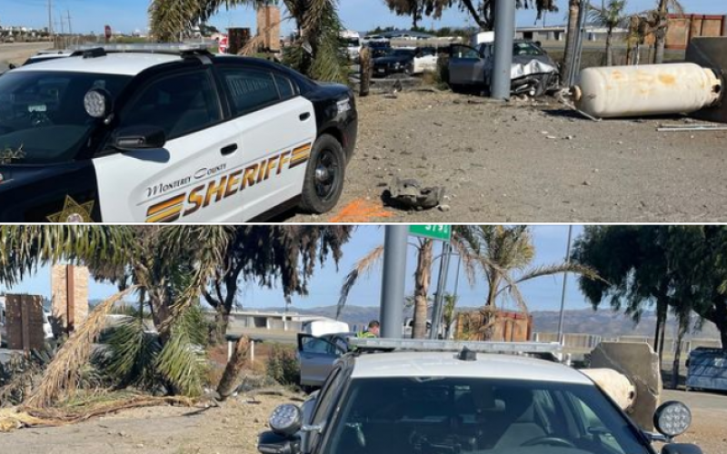 Three arrested after chase up to 130 m.p.h.