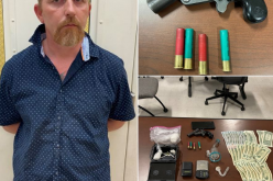 Man in park with gun and meth