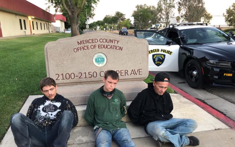 3 Arrested for Commercial Burglary at Merced County Office of Education