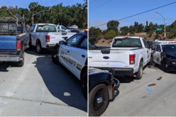 Reckless driving vehicle pursuit in stolen vehicle