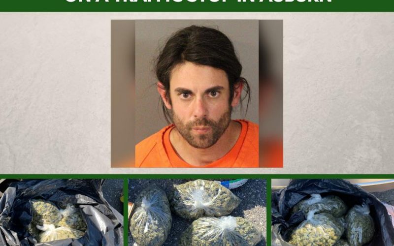 Impaired driver carrying three large bags of marijuana