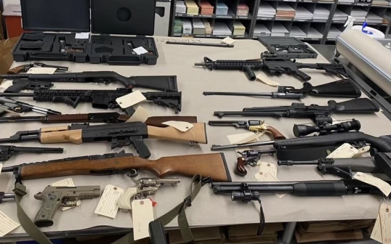 27 guns, 21,000 rounds, 2 suppressors