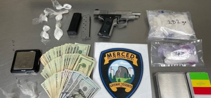 Merced PD Gang unit locates firearm and evidence of narcotic sales during a probation search
