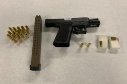 Erratic driver stopped with loaded pistol