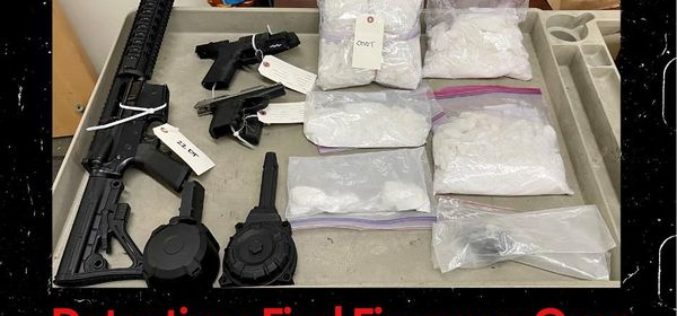 Search warrant results in arrest of man with guns, drugs