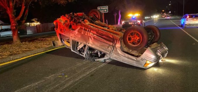 Sonoma County man reportedly hits other motorist, flips own car in attempt to evade police