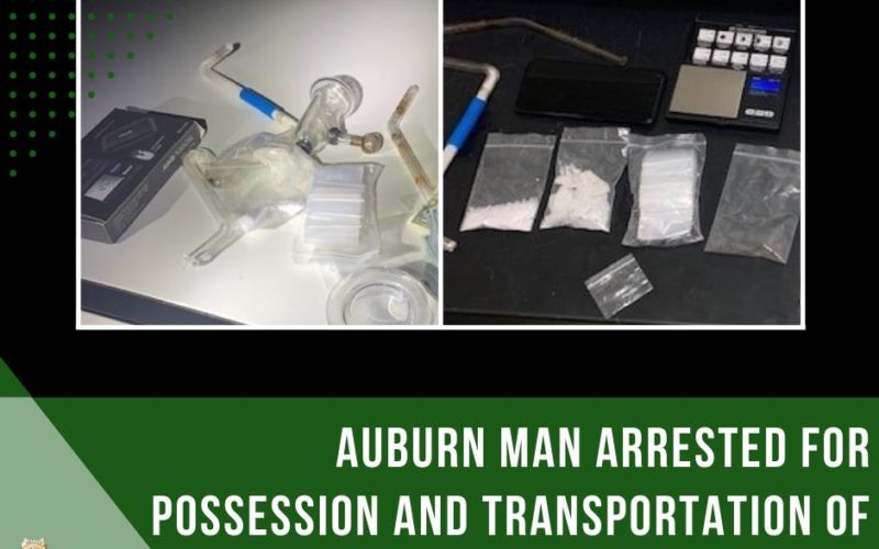 Auburn man has meth, baggies, scale and cash in car