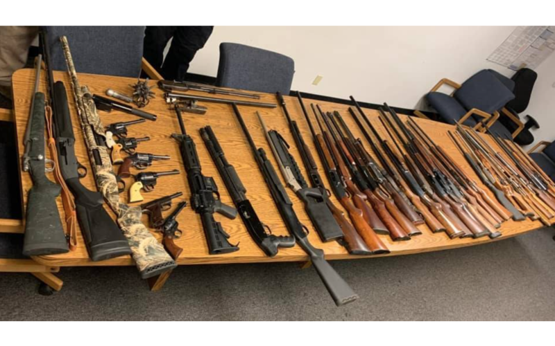 Three arrested, nearly 40 firearms confiscated amid investigation into recent burglaries