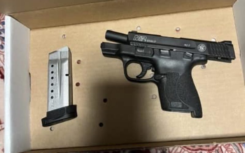 Weapon arrest in Stockton