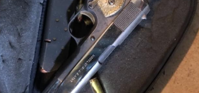 Man at first resists with 8-year old daughter in house