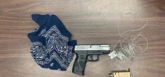 Robber caught with improvised weapon