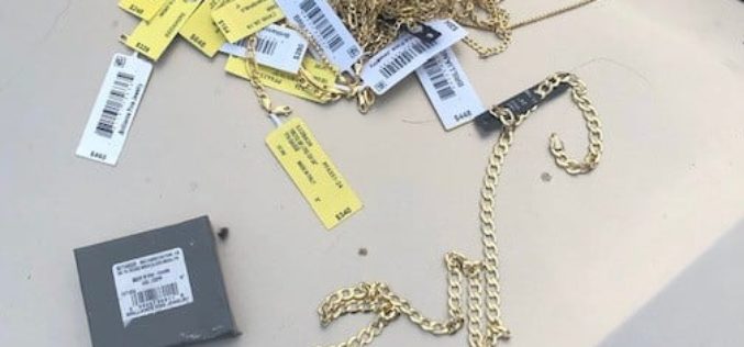 ARREST MADE AFTER JEWELRY SMASH AND GRAB