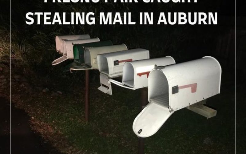 Couple with stolen mail at 4:30 AM
