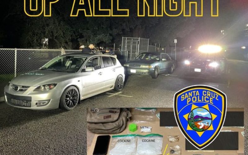 Three arrests in two overnight incidents in Santa Cruz