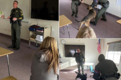 K-9s Rogue and Gnash visit Modoc High School