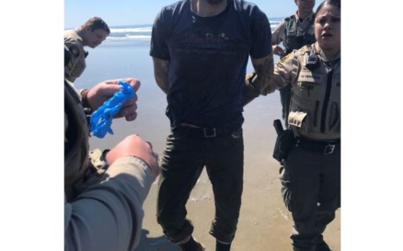Probation violator located at the beach