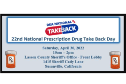 DEA and Lassen County Sheriff’s Office announce “Take Back Days”