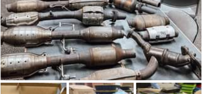 Governor’s Task Force Search and Seizure Reveals Massive Catalytic Converter Theft
