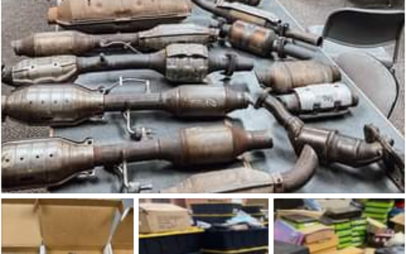 Governor’s Task Force Search and Seizure Reveals Massive Catalytic Converter Theft
