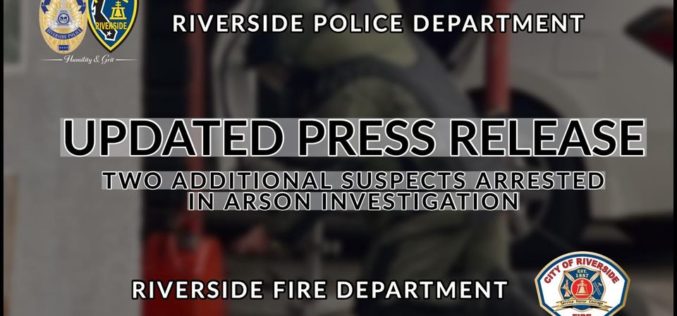 TWO ADDITIONAL SUSPECTS ARRESTED IN ARSON INVESTIGATION