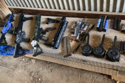 Cache of weapons seized in Taft arrest