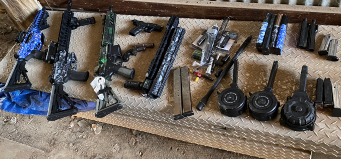 Cache of weapons seized in Taft arrest