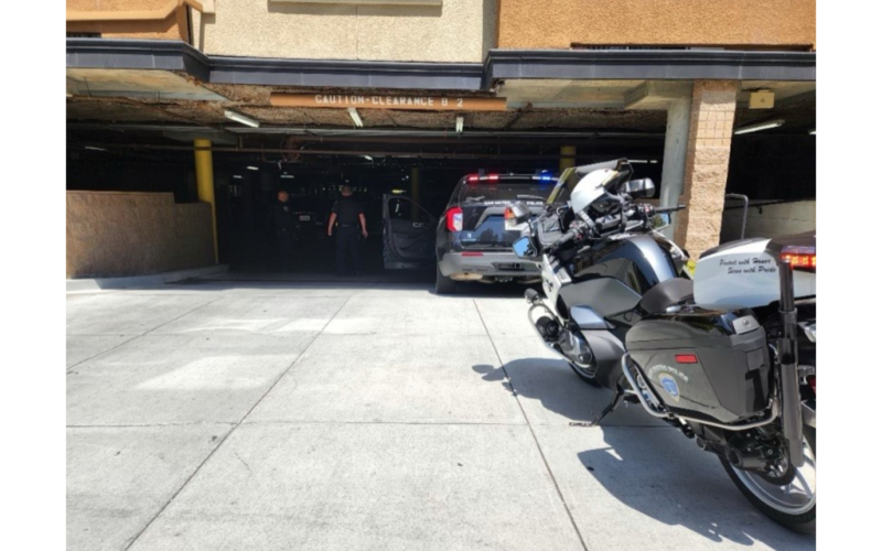 Two arrested after San Mateo police locate stolen vehicle in shopping center parking lot