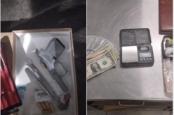 Suspicious subject in his vehicle with gun and drugs