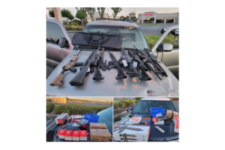 Guns and ammunition seized following police pursuit in Modesto