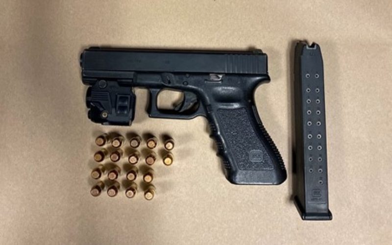 Traffic stop leads to arrest for illegal possession of a handgun