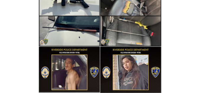 Two arrested on weapon and drug charges in Riverside