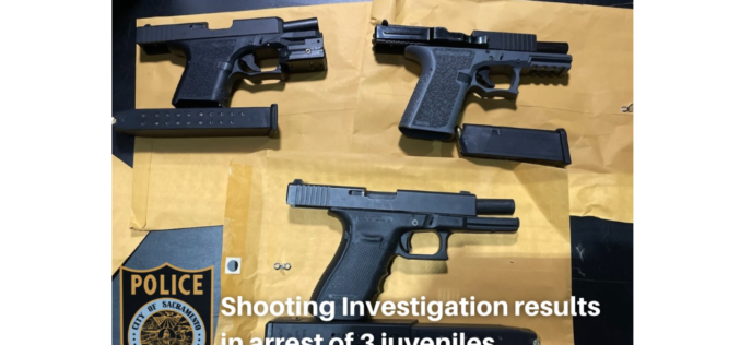 Three juveniles arrested for alleged reckless discharge of firearm