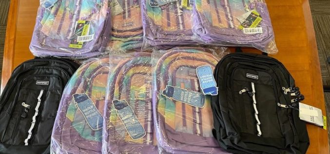 San Mateo Police Activities League Backpack Giveaway