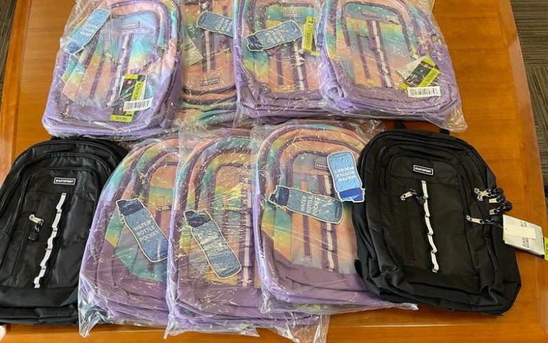 San Mateo Police Activities League Backpack Giveaway