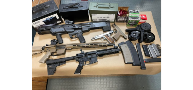 Suspect Arrested for Numerous Alleged Weapons Violations