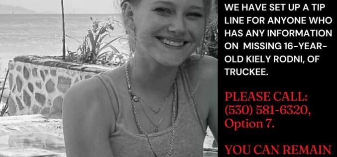 TIP LINE SET UP FOR INFORMATION LEADING TO 16-YEAR-OLD KIELY RODNI