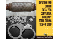 Three arrested after stolen cat. converter, narcotics reportedly found in car