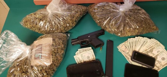 Pair reportedly caught with three pounds of marijuana