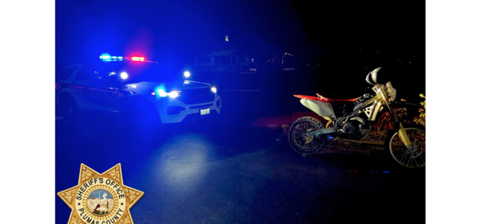 Man on dirt bike pulled over, arrested for allegedly driving on suspended license