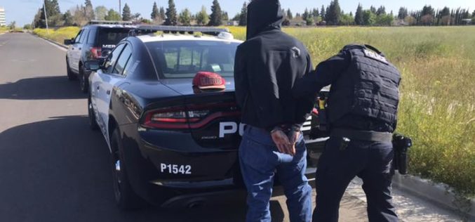 Merced Man Arrested after Allegedly Leading Police Pursuit in Stolen Vehicle