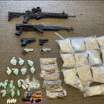 seized drugs and weapons - courtesy of sbsd