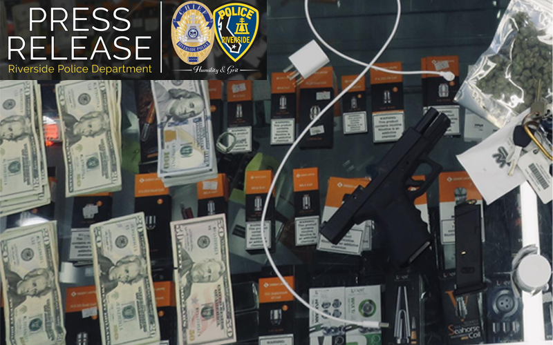 Riverside Police Department Conducts Raid on Downtown Smoke Shop Following Complaints