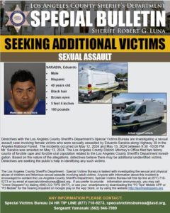 Media bulletin issued by LASD
