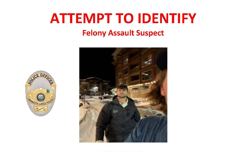 Mammoth Lakes Police Seek Public Assistance in Identifying Felony Assault Suspect