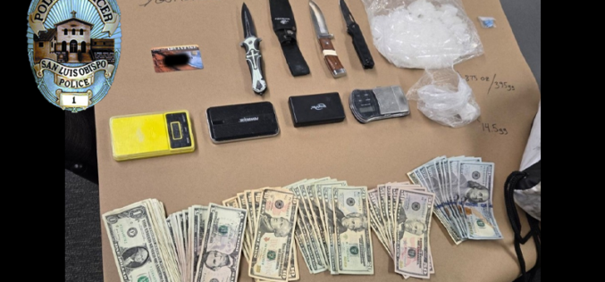 San Luis Obispo Officers Arrest Man on Drug Charges During Routine Patrol