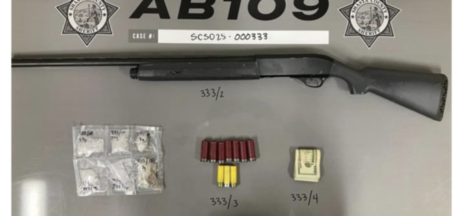Shasta County Authorities Reportedly Discover Packages of Methamphetamine, Loaded Shotgun During Probation Check