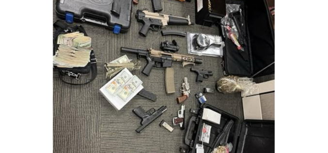 Suspect Arrested After Pursuit; Police Confiscate Cannabis, Weapons, Ammo