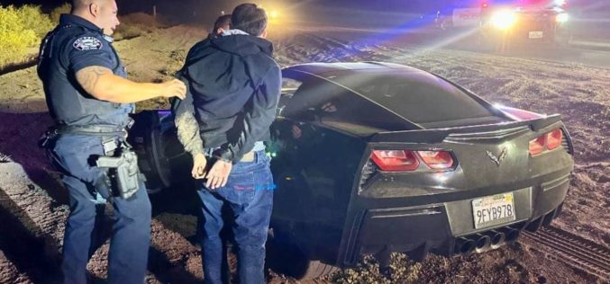 Driver Arrested for Street Racing and Felony Evading in Imperial County